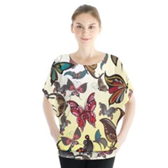 Colorful Butterflies Blouse