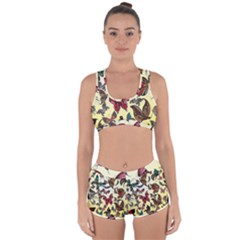 Colorful Butterflies Racerback Boyleg Bikini Set by allthingseveryone