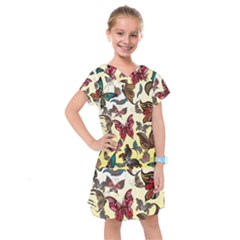 Colorful Butterflies Kids  Drop Waist Dress by allthingseveryone