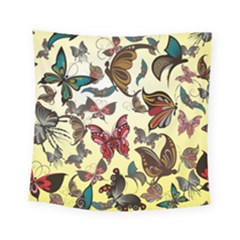 Colorful Butterflies Square Tapestry (small)