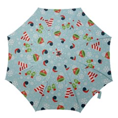 Winter Fun Pattern Hook Handle Umbrellas (medium) by allthingseveryone