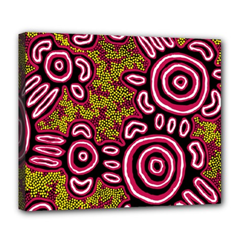 Aboriginal Art - You Belong Deluxe Canvas 24  X 20   by hogartharts