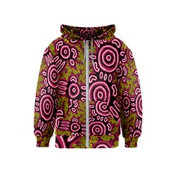 Aboriginal Art - You Belong Kids  Zipper Hoodie