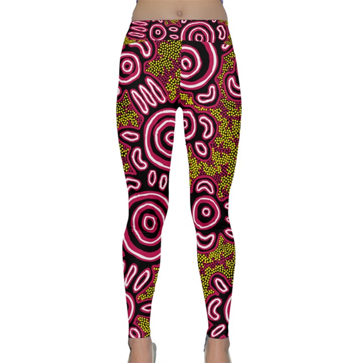 Aboriginal Art - You Belong Classic Yoga Leggings