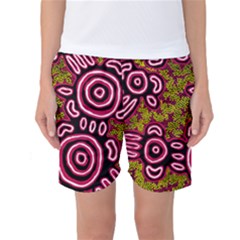 Aboriginal Art - You Belong Women s Basketball Shorts by hogartharts