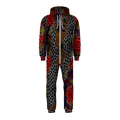 Aboriginal Art - Campsite Hooded Jumpsuit (kids)