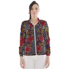 Aboriginal Art - Campsite Wind Breaker (women)