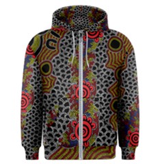 Aboriginal Art - Waterholes Men s Zipper Hoodie