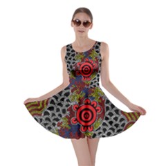 Aboriginal Art - Meeting Places Skater Dress by hogartharts