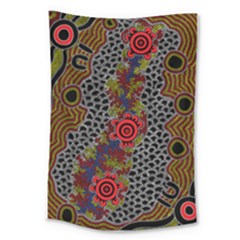 Aboriginal Art - Meeting Places Large Tapestry