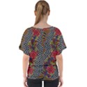 Aboriginal Art - Meeting Places V-Neck Dolman Drape Top View2