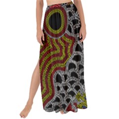 Aboriginal Art - Meeting Places Maxi Chiffon Tie-up Sarong by hogartharts