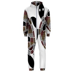 Aboriginal Art - Untitled Hooded Jumpsuit (men) 