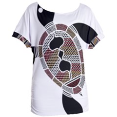 Aboriginal Art - Untitled Women s Oversized Tee by hogartharts