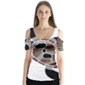 Aboriginal Art - Untitled Butterfly Sleeve Cutout Tee  View1