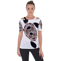 Aboriginal Art - Untitled Short Sleeve Top by hogartharts