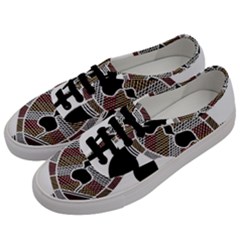 Aboriginal Art - Untitled Men s Classic Low Top Sneakers by hogartharts