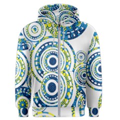 Aboriginal Art - Circles Paisley  Men s Zipper Hoodie