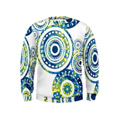 Aboriginal Art - Circles Paisley  Kids  Sweatshirt