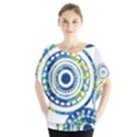 Aboriginal Art - Circles paisley  Blouse View1