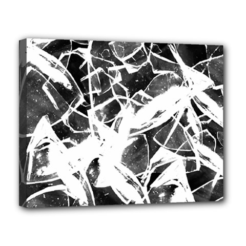 Broken Glass  Canvas 14  X 11  by berwies