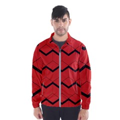 Red Box Pattern Wind Breaker (men)