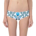 Art nouveau, art deco, floral,vintage,blue,green,white,beautiful,elegant,chic,modern,trendy,belle époque Classic Bikini Bottoms View1