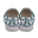 Art nouveau, art deco, floral,vintage,blue,green,white,beautiful,elegant,chic,modern,trendy,belle époque Women s Canvas Slip Ons View4