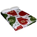 Winter Snow Mittens Fitted Sheet (California King Size) View2