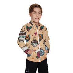 Cute Vintage Christmas Pattern Wind Breaker (kids)