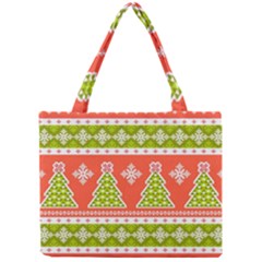 Christmas Tree Ugly Sweater Pattern Mini Tote Bag by allthingseveryone