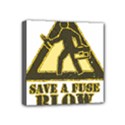 Save a fuse blow an electrician Mini Canvas 4  x 4  View1