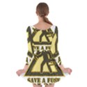 Save a fuse blow an electrician Long Sleeve Skater Dress View2