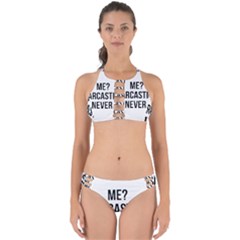 Me Sarcastic Never Perfectly Cut Out Bikini Set