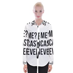 Me Sarcastic Never Womens Long Sleeve Shirt