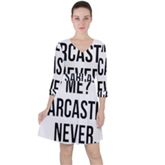 Me Sarcastic Never Ruffle Dress