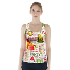 The Joys Of Christmas Racer Back Sports Top by allthingseveryone