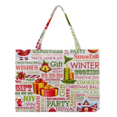 The Joys Of Christmas Medium Tote Bag by allthingseveryone