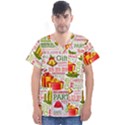 The Joys Of Christmas Men s V-Neck Scrub Top View1