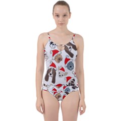 Christmas Puppies Cut Out Top Tankini Set by allthingseveryone