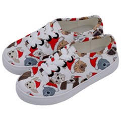 Christmas Puppies Kids  Classic Low Top Sneakers by allthingseveryone