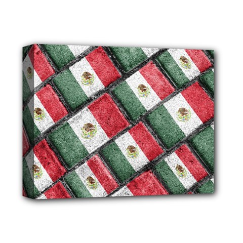 Mexican Flag Pattern Design Deluxe Canvas 14  X 11  by dflcprints