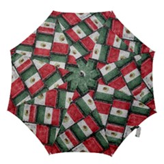 Mexican Flag Pattern Design Hook Handle Umbrellas (medium)