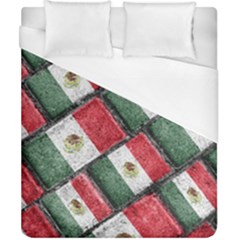 Mexican Flag Pattern Design Duvet Cover (california King Size) by dflcprints