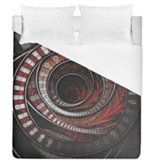 The Thousand And One Rings Of The Fractal Circus Duvet Cover (queen Size) by jayaprime