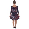 The Thousand and One Rings of the Fractal Circus Quarter Sleeve Skater Dress View2