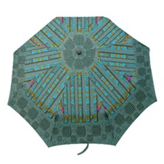 Freedom Is Every Where Just Love It Pop Art Folding Umbrellas by pepitasart