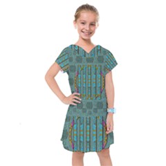 Freedom Is Every Where Just Love It Pop Art Kids  Drop Waist Dress