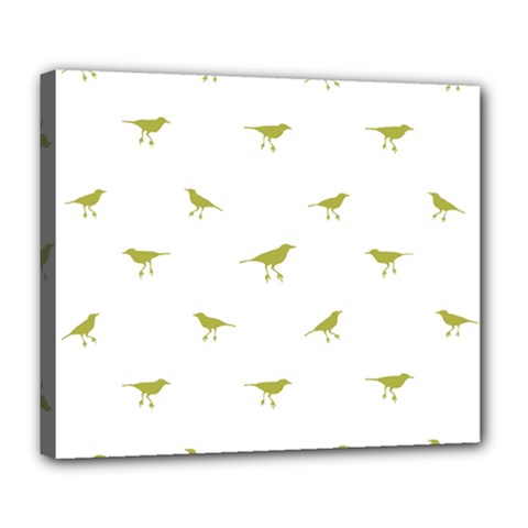 Birds Motif Pattern Deluxe Canvas 24  X 20   by dflcprints