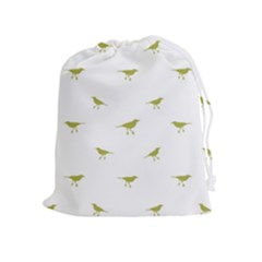 Birds Motif Pattern Drawstring Pouches (extra Large) by dflcprints